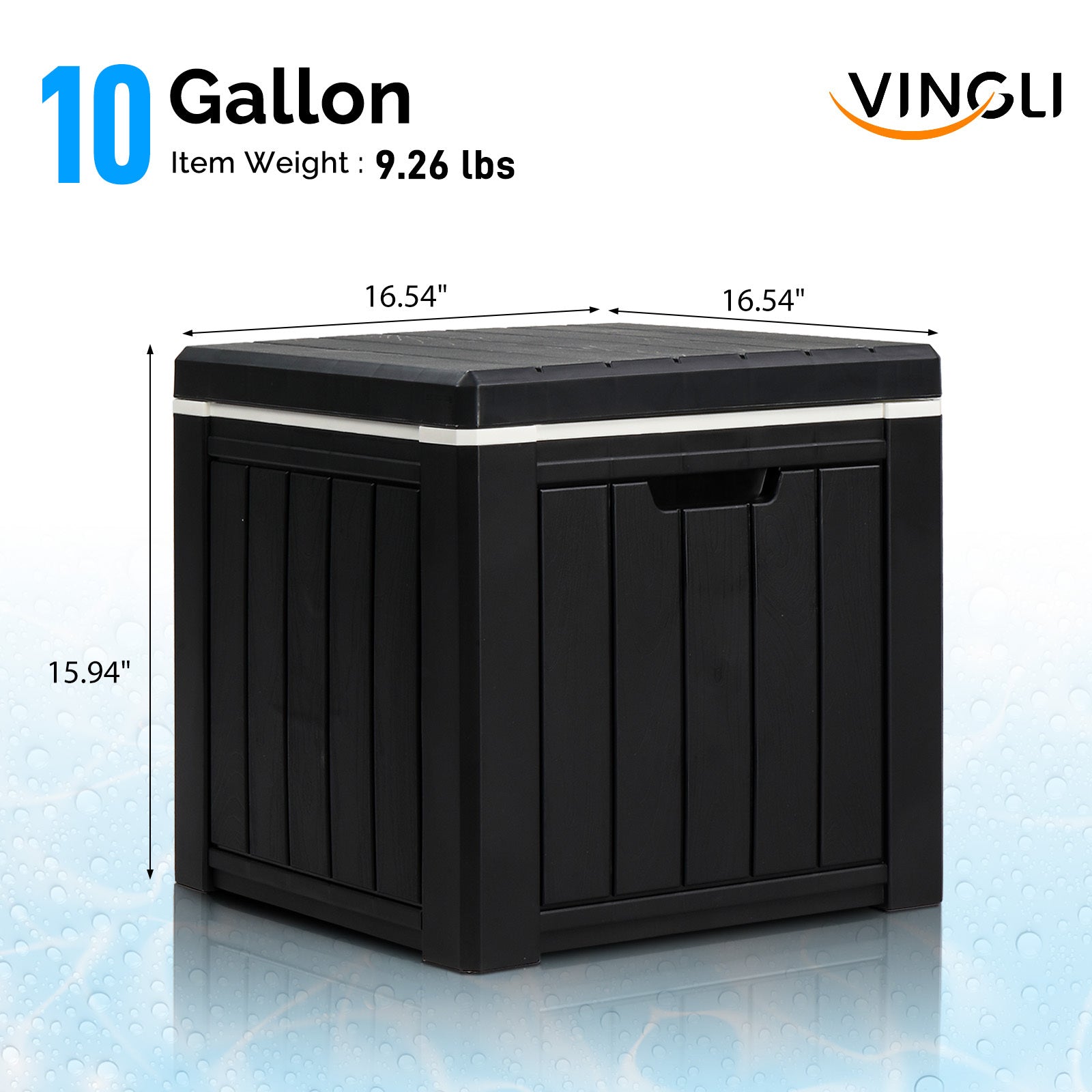 10-Gallon Multi-Purpose Cooler Side Table for Outdoor Activities
