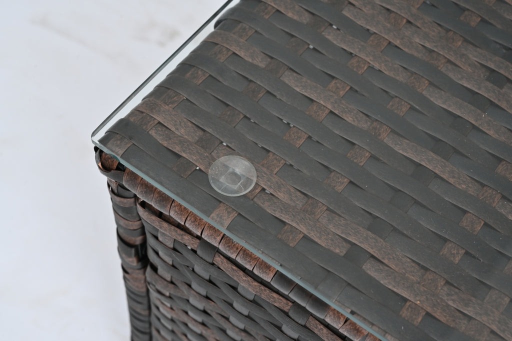 Stylish 5-Piece Outdoor PE Wicker Patio Furniture Set