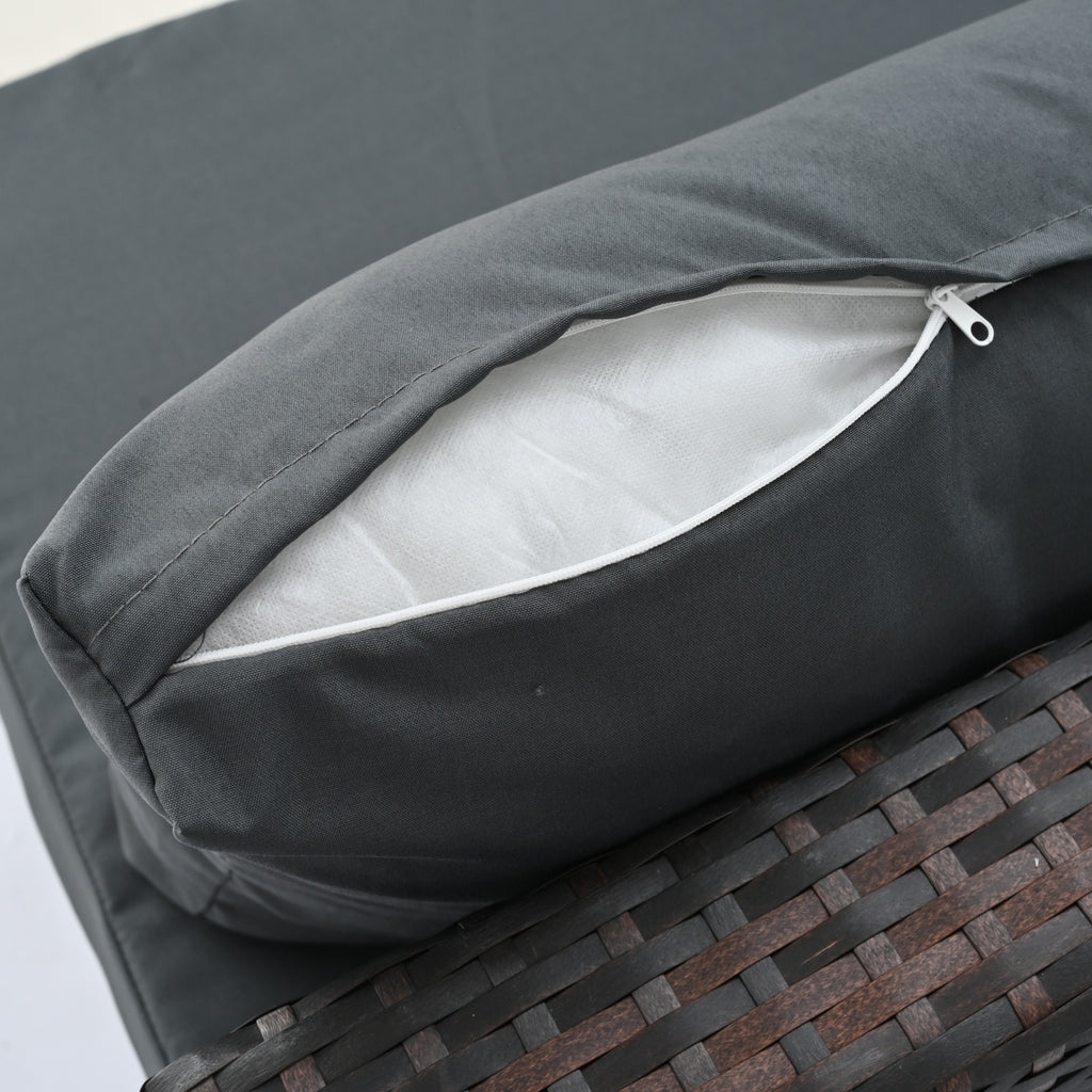 Stylish 5-Piece Outdoor PE Wicker Patio Furniture Set