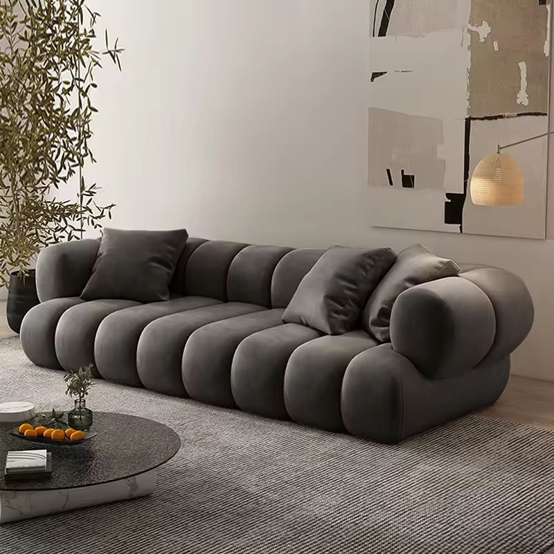Nordic Modern Velvet L-Shape Modular Sectional Sofa Set