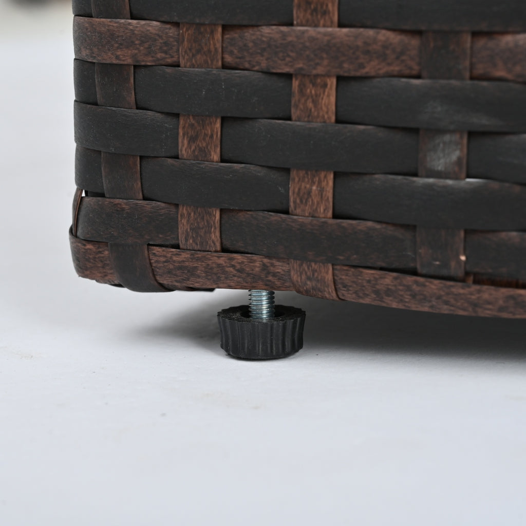 Stylish 5-Piece Outdoor PE Wicker Patio Furniture Set