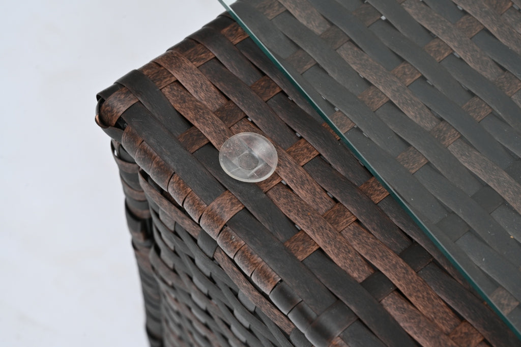 Stylish 5-Piece Outdoor PE Wicker Patio Furniture Set