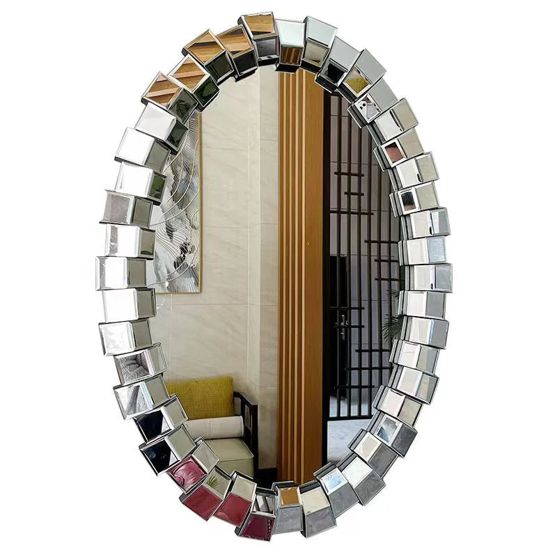 Mirrors Home Wall Decor Wall Hanging Spelling Large Oval Mirror