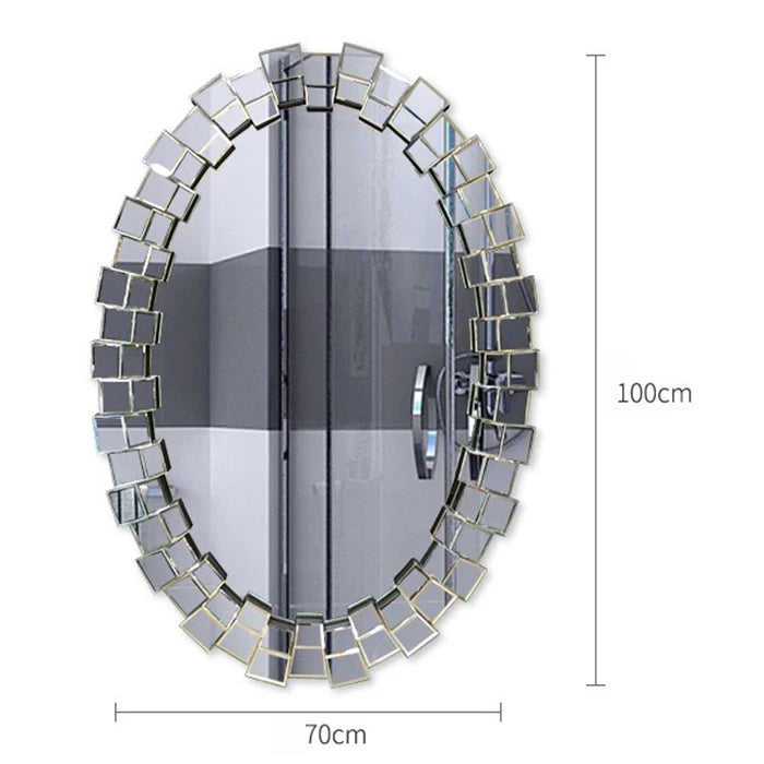 Mirrors Home Wall Decor Wall Hanging Spelling Large Oval Mirror