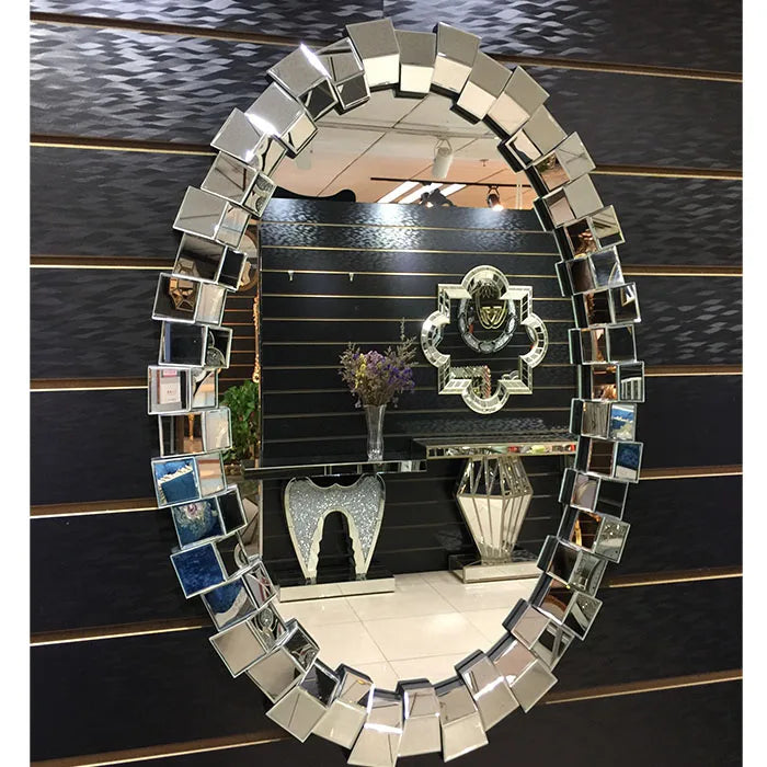 Mirrors Home Wall Decor Wall Hanging Spelling Large Oval Mirror